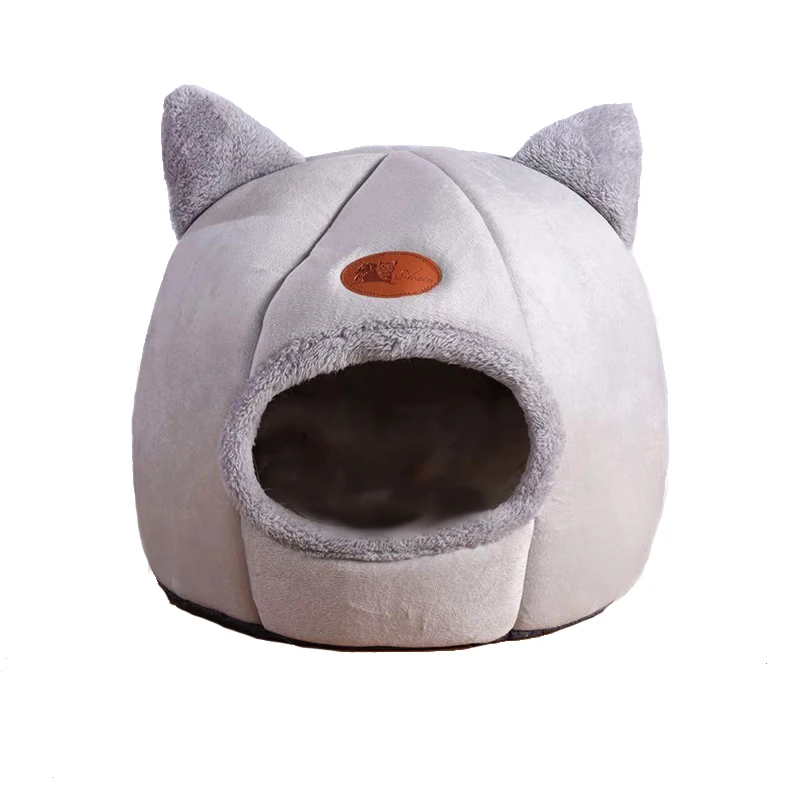 New Deep Sleep Comfort In Winter Cat Bed Iittle Mat Basket Small Dog House Products Pets Tent Cozy Cave Nest Indoor Cama Gato - Imagine 4