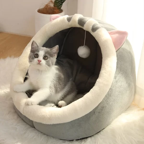 Deep Sleep Cat Bed Cosoon Pet Bed Foldable Removable Washable Pet Sleeping Bed for Small Dog Mat Bag Cave Cats Bed