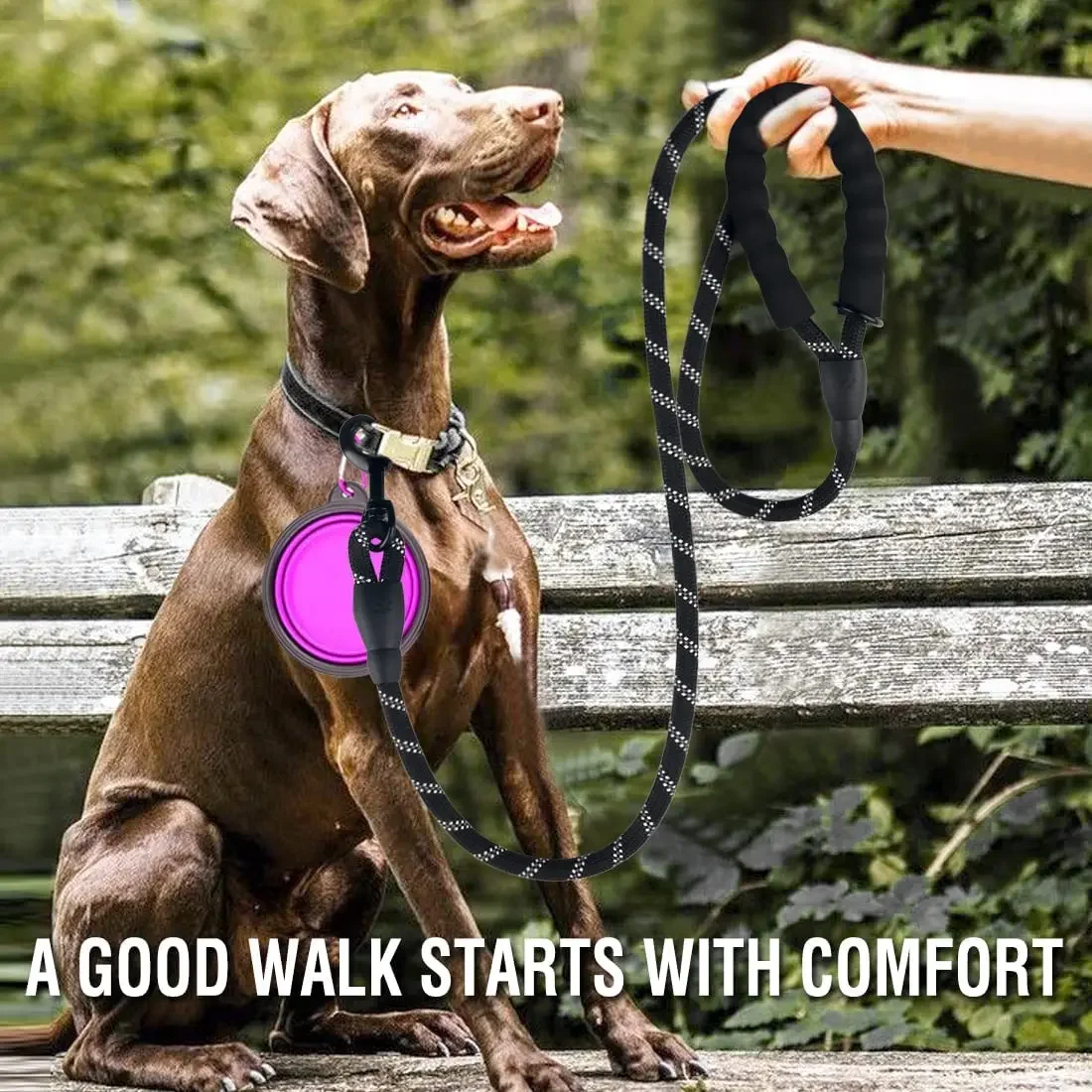 Strong Dog Leash Pet Leashes Reflective Leash For Big Small Medium Dog Leash Drag Pull Tow Golden Retriever - Imagine 5